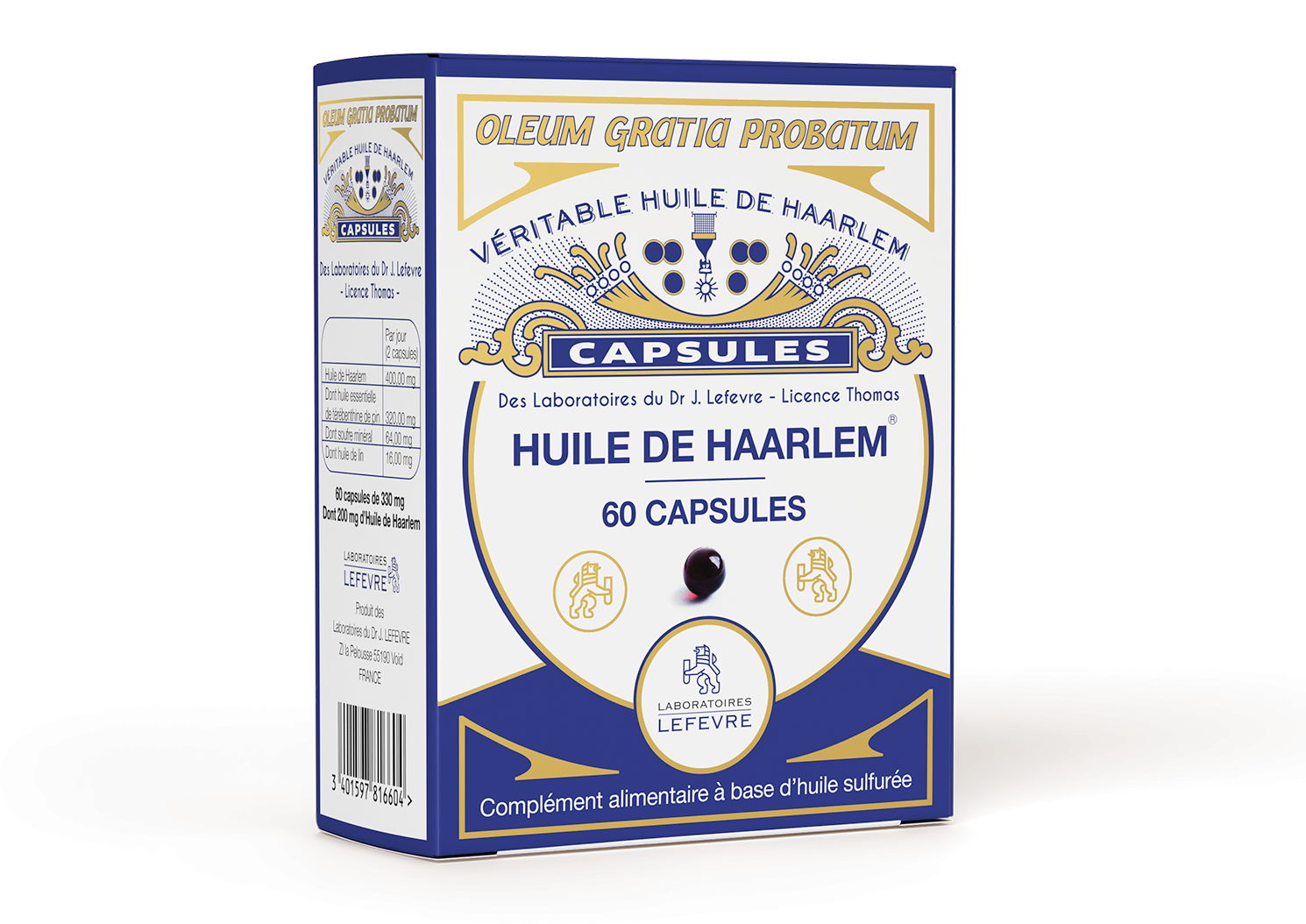 Aceite de Haarlem ORIGINAL - 60 cápsulas Aceite de Haarlem ORIGINAL - 60 cápsulas